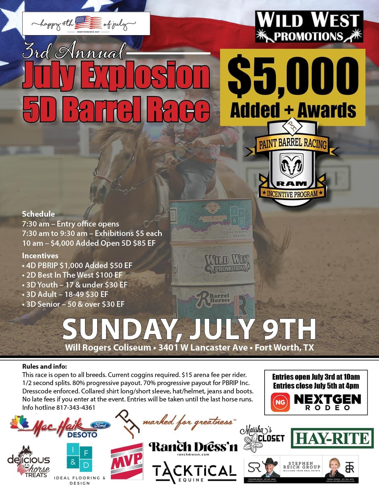 3rd Annual July Explosion